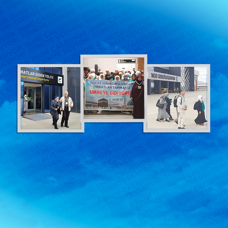 TOKAT HAVALİMANI'NDAN İLK UMRE SEFERİ 