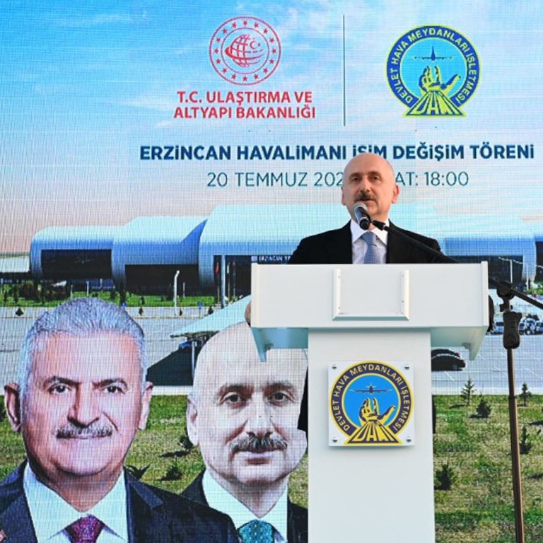 YILDIRIM AKBULUT’UN ADI ERZİNCAN HAVALİMANI'NDA YAŞAYACAK