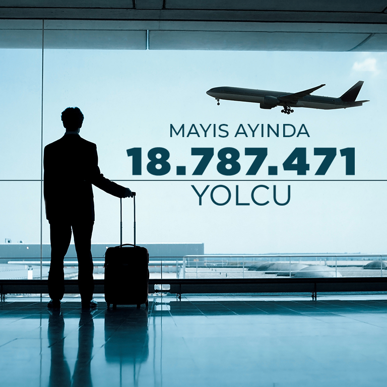 BEŞ AYDA 73 MİLYON 466 BİN 360 YOLCU HAVA YOLU İLE SEYAHAT ETTİ