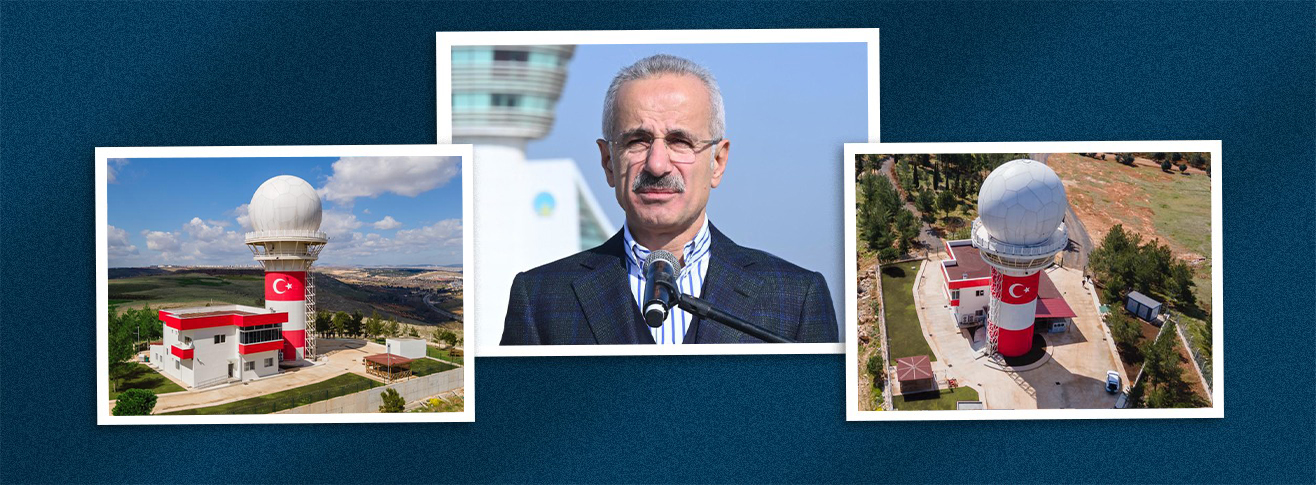 TRANSPORTATION AND INFRASTRUCTURE MINISTER URALOĞLU: 'TÜRKIYE'S FIRST DOMESTIC AND NATIONAL CIVIL SURVEILLANCE RADAR IS READY TO SERVE AT GAZIANTEP AIRPORT.