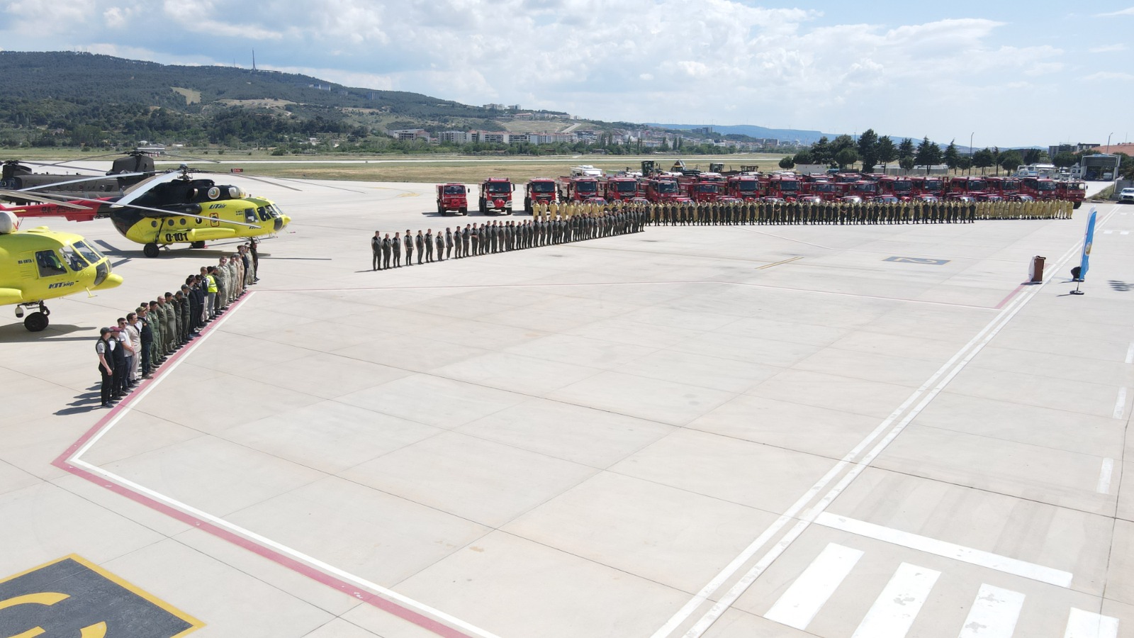 Çanakkale Havalimanı’nda “Orman Yangınlarıyla Mücadele Sezon Başlangıç Töreni” Düzenlendi.