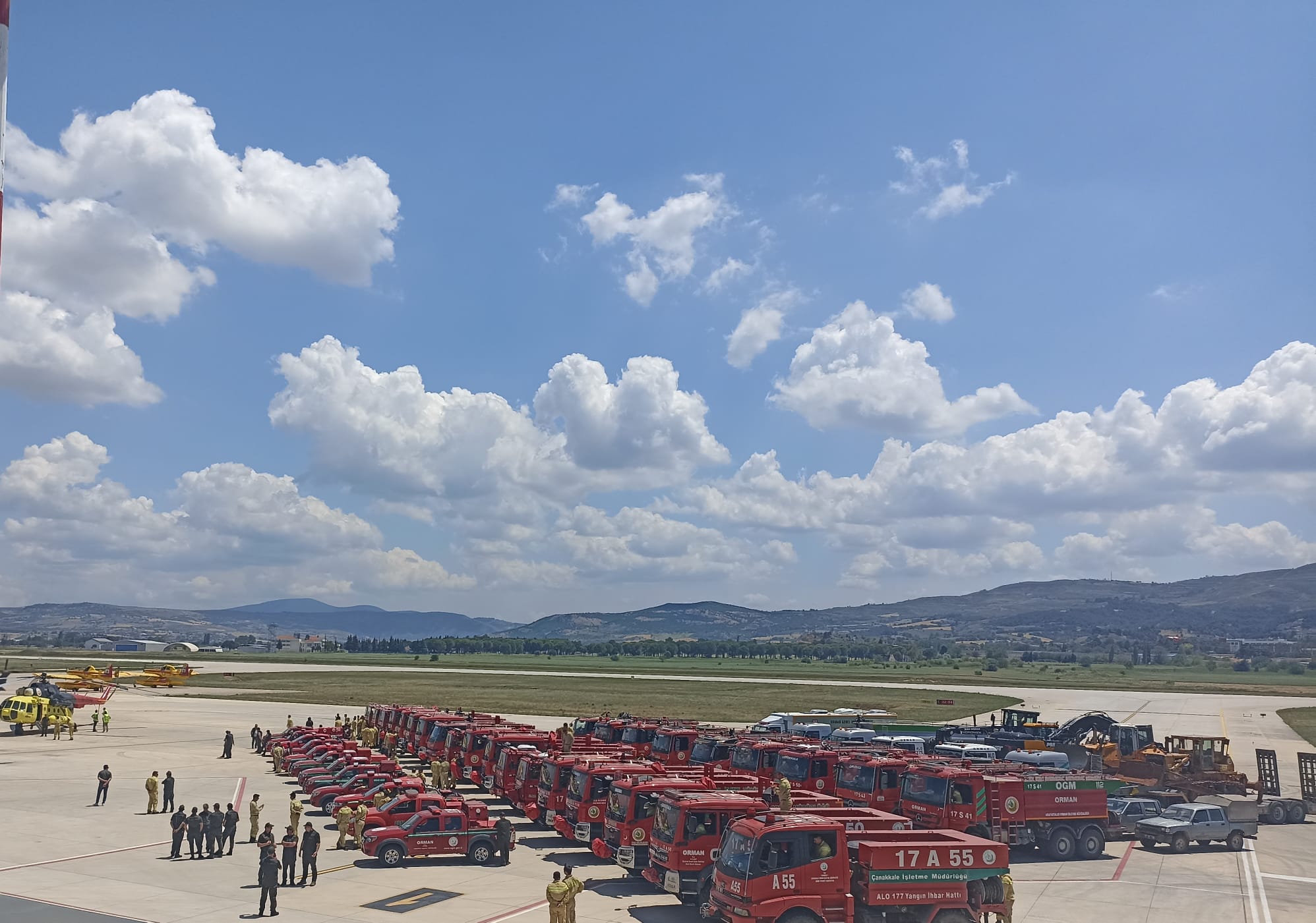 Çanakkale Havalimanı’nda “Orman Yangınlarıyla Mücadele Sezon Başlangıç Töreni” Düzenlendi.