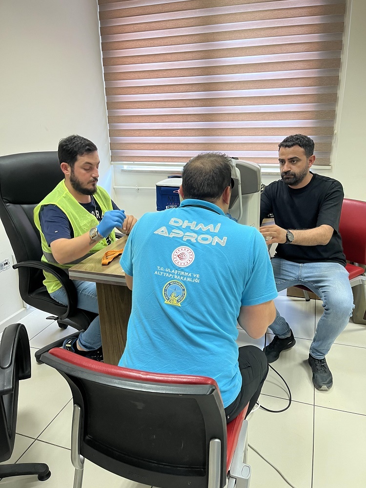 DHMİ TRABZON HAVALİMANI BAŞMÜDÜRLÜĞÜ ÇALIŞANLARI SAĞLIK TARAMASI YAPILDI.