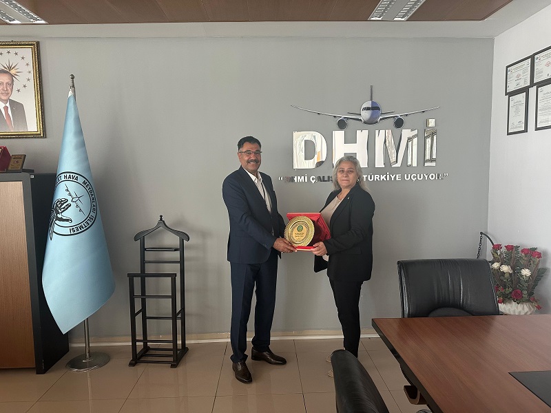 DEVLET HAVA MEYDANLARI GENEL MÜDÜRLÜĞÜMÜZ DESTEK HİZMETLERİ DAİRE BAŞKANI VE KAMU ÖZEL İŞ BİRLİĞİ DAİRESİ BAŞKANI HAVALİMANIMIZI ZİYARET ETTİ