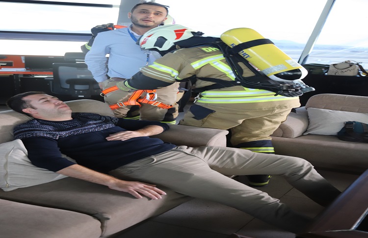 HAVALİMANIMIZDA DOĞAL AFET MÜDAHALE, KURTARMA VE TAHLİYE TATBİKATI GERÇEKLEŞTİRİLDİ