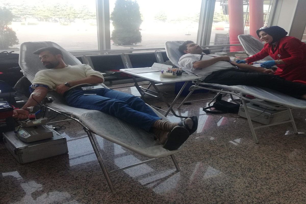 HAVALİMANIMIZDA DÜZENLENEN KAN BAĞIŞI KAMPANYASINA YOĞUN İLGİ GÖSTERİLDİ