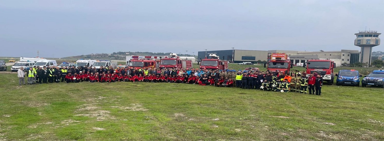 DHMİ SİNOP HAVALİMANI MÜDÜRLÜĞÜ  2025 YILI ACİL DURUM PLANI  GENİŞ KATILIMLI UÇAK KAZA KIRIM TATBİKATI