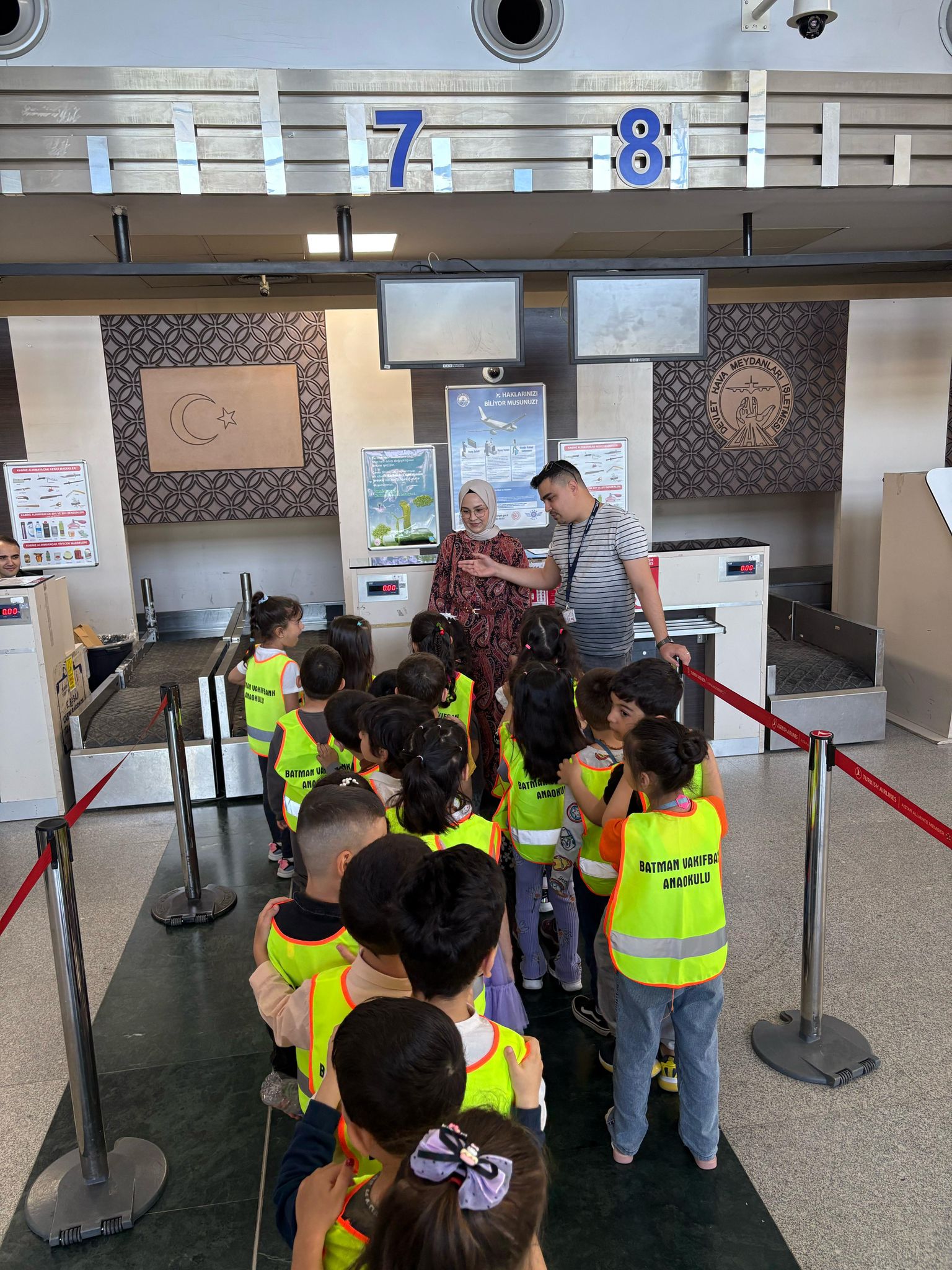BATMAN HAVALİMANI KAPILARINI MİNİK ÖĞRENCİLERE AÇTI