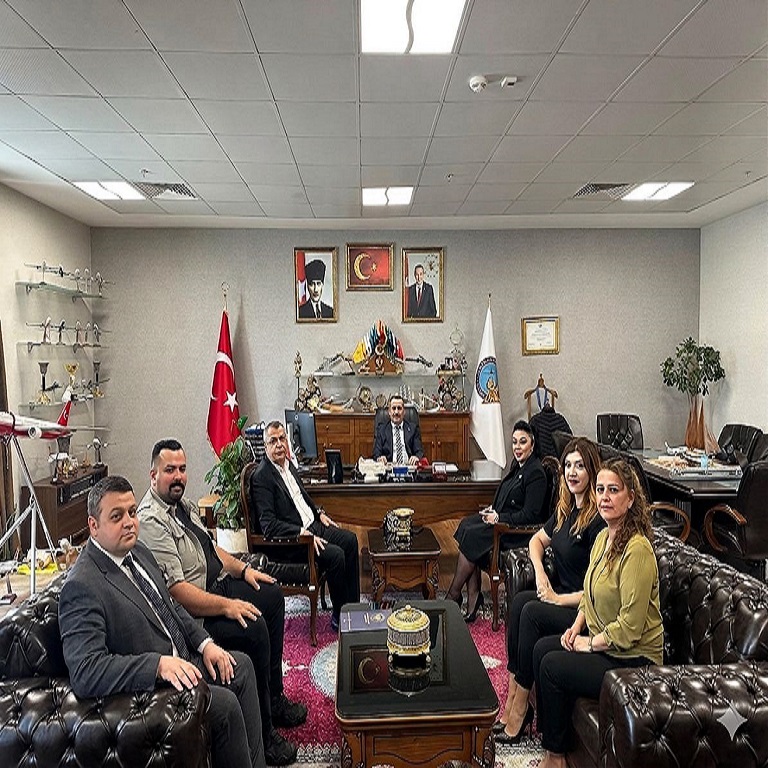 GİRNE AMERİKAN ÜNİVERSİTESİNDEN HAVALİMANIMIZA ZİYARET