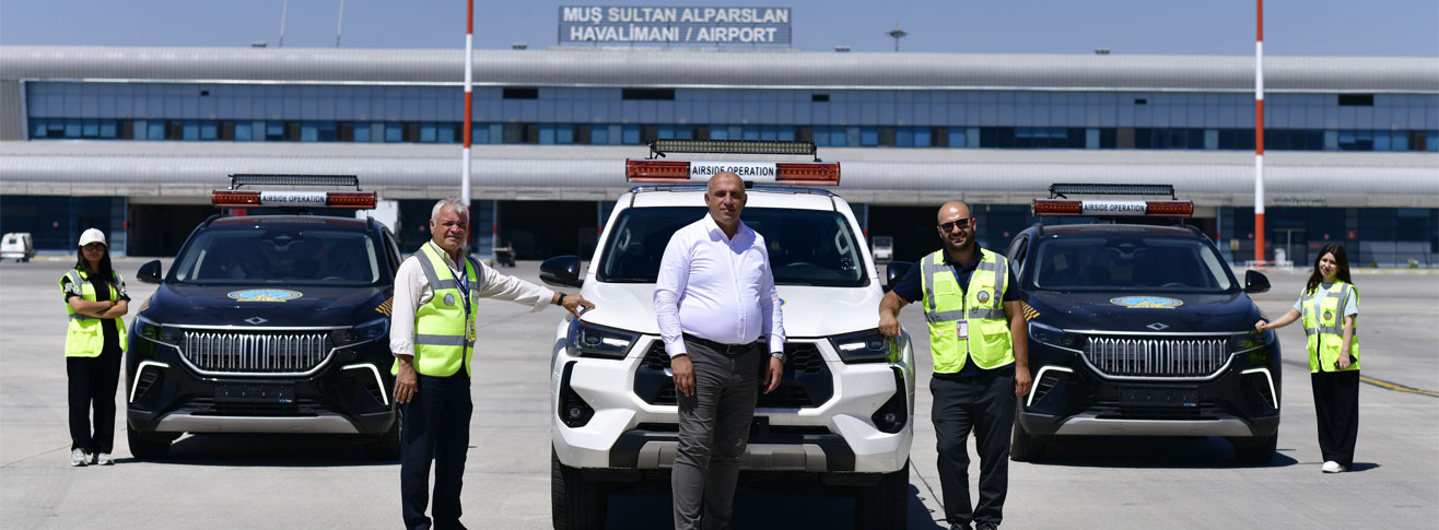 Muş Sultan Alparslan Havalimanı Filosu Yeni Araçlarla Güçlendirildi