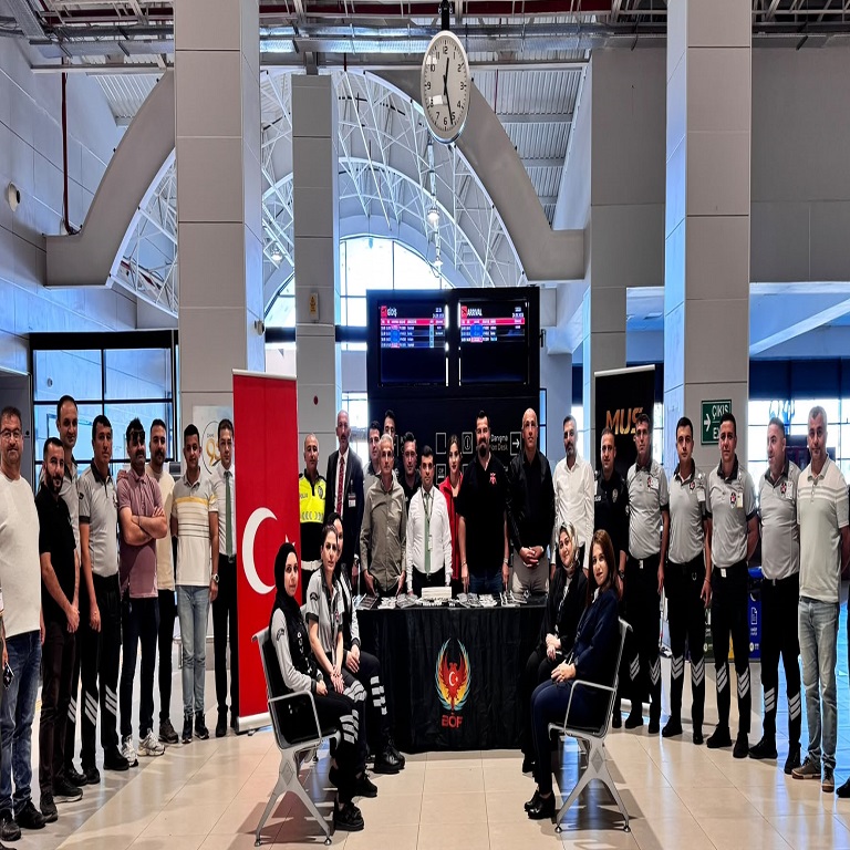 MUŞ SULTAN ALPARSLAN HAVALİMANI'NDA ''EL ELE GÜVENLİ GELECEĞE'' PROJESİ HAYATA GEÇİRİLDİ