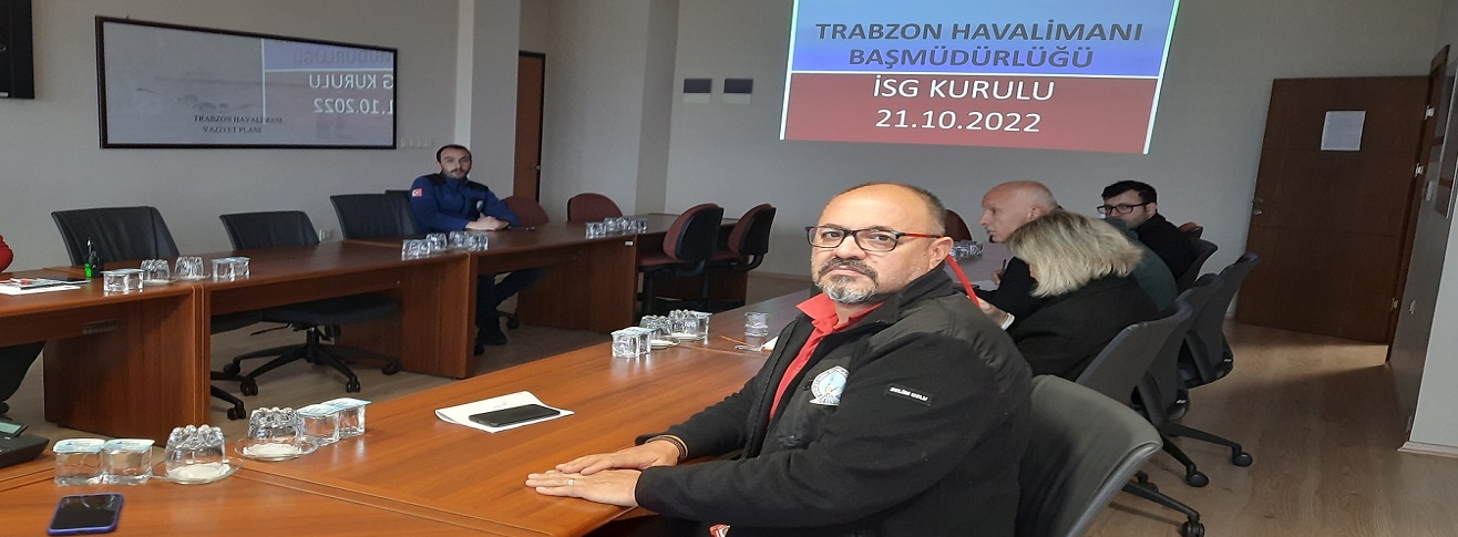 TRABZON HAVALİMANI BAŞMÜDÜRLÜĞÜNDE 21.10.2022 TARİHİNDE GERÇEKLEŞTİRİLEN İSG KURULUNA HAVALİMANINDA FAALİYET GÖSTEREN ALT İŞVERENLER VE İSG TEMSİLCİLERİ DE KATILIM GÖSTERMİŞTİR.