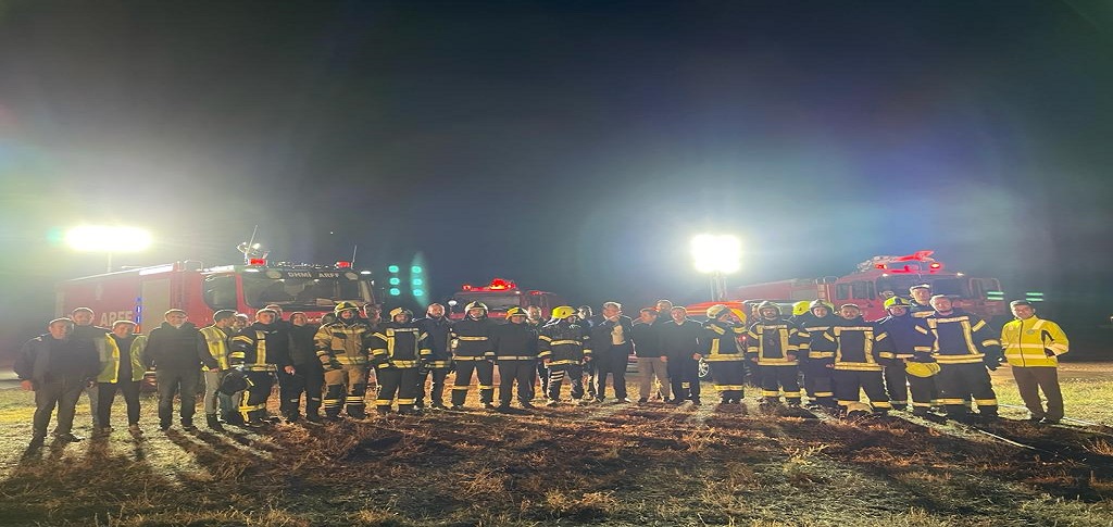 Uşak Havalimanı Yangın Tatbikatı