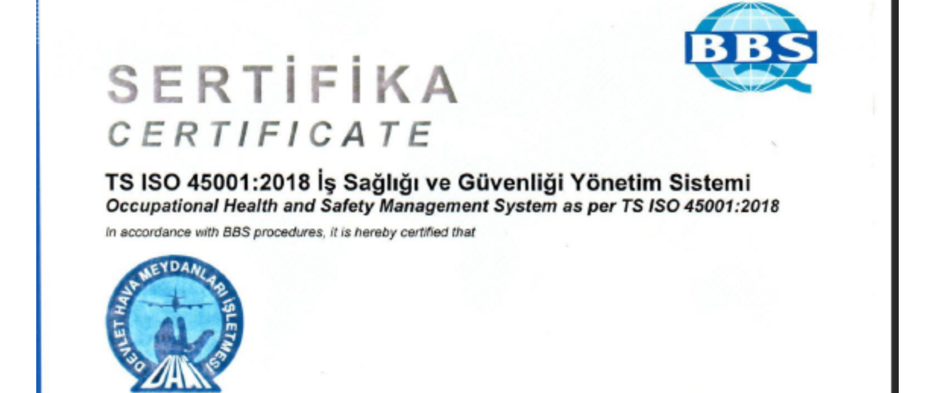 İş Sağlığı ve Güvenliği Yönetim Sistemi Belgelendirmesi