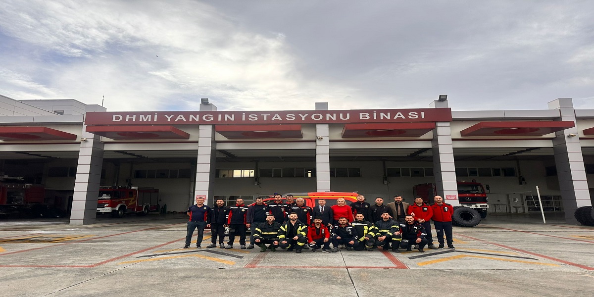 Uşak Havalimanı Geniş Katılımlı Yangın Tatbikatı