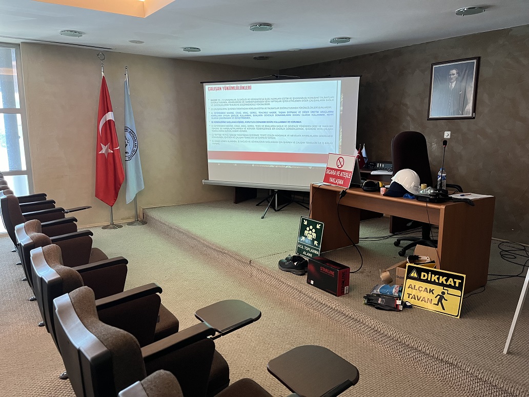 TRABZON HAVALİMANI BAŞMÜDÜRLÜĞÜ ÇALIŞANLARININ İŞ SAĞLIĞI VE GÜVENLİĞİ EĞİTİMLERİ VERİLDİ