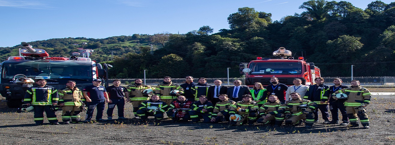 Rize Artvin Havalimanı'nda Ateşli Yangın Tatbikatı Gerçekleştirildi