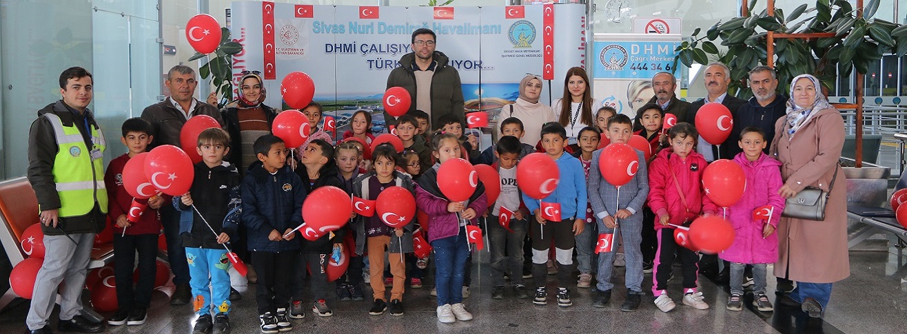 HAVALİMANIMIZ, YILDIZELİ BEDEL İLKOKULU ÖĞRENCİLERİNİ AĞIRLADI