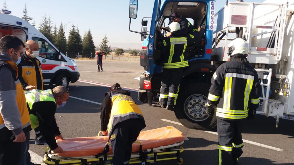 Kayseri Havalimanı Acil Durum Planı Tatbikatı