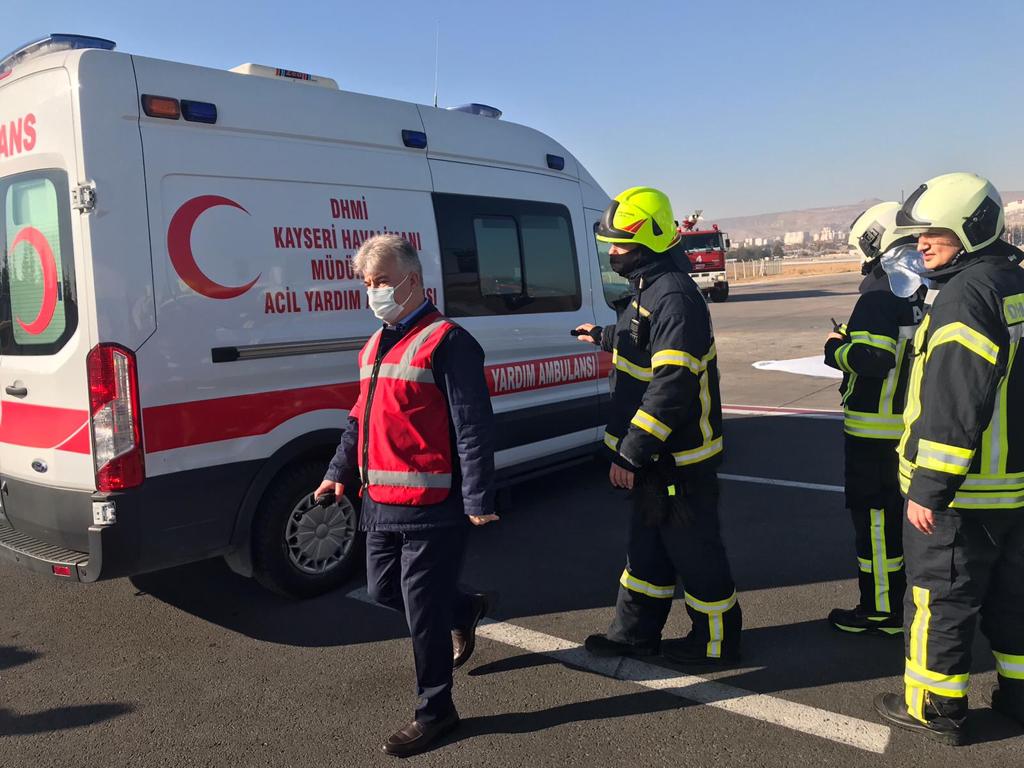 Kayseri Havalimanı Acil Durum Planı Tatbikatı