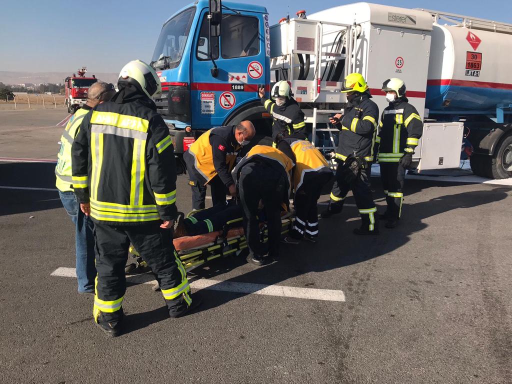 Kayseri Havalimanı Acil Durum Planı Tatbikatı