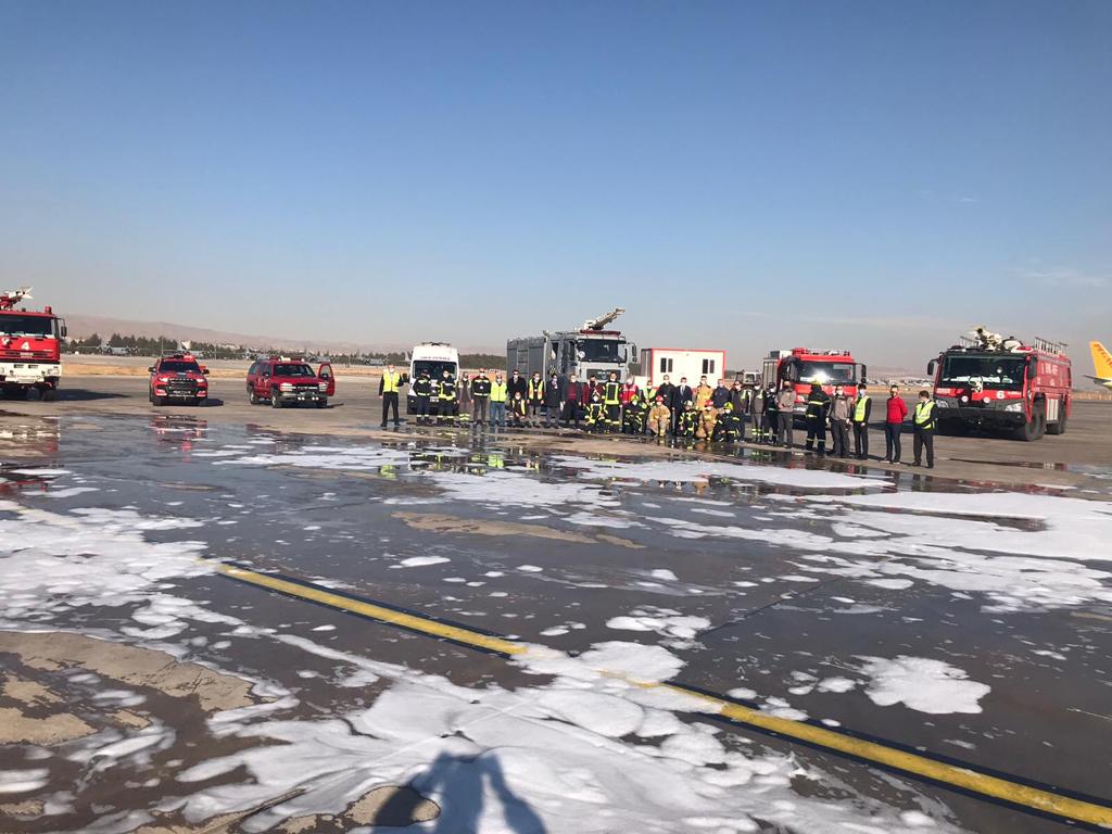 Kayseri Havalimanı Acil Durum Planı Tatbikatı