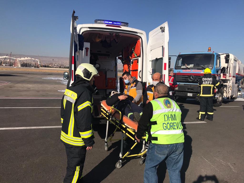 Kayseri Havalimanı Acil Durum Planı Tatbikatı