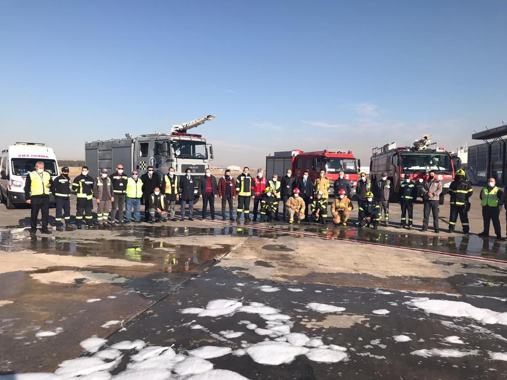 Kayseri Havalimanı Acil Durum Planı Tatbikatı