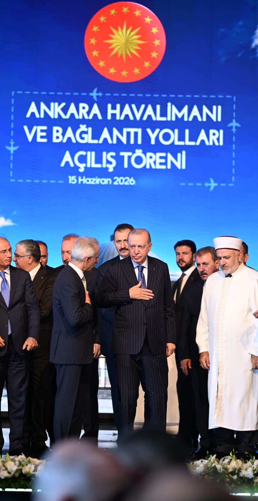 CUMHURBAŞKANI ERDOĞAN, ANKARA HAVALİMANI VE BAĞLANTI YOLLARINI HİZMETE AÇTI